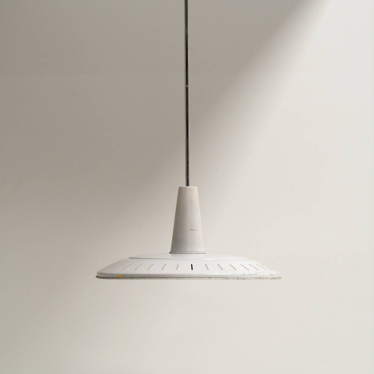 Set of Belgian School Industrial Pendant Lamps, 1950s