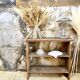 Antique shelf in raw wood