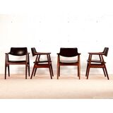 A set of four or six Svend Aage Eriksen model Gm11 dining chairs, 1960s