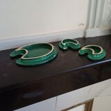 Set of 3 coasters and bottles in earthenware Le Poet-Laval