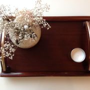 Wooden top art deco style / vintage 40s-50s