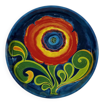 Vintage Flowerpower tin tray 1970’s