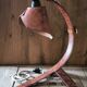 "Organic" Desk Lamp Marble Italian Vegetable Leather & Aluminium