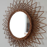 Mirror in rattan - 50cm