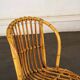 Bureau en rotin et sa chaise