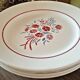Flat porcelain plates Badonviller model Francine