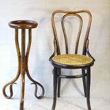 Plant stand, pedestal by Fischel 1890 Bent wood, No Thonet