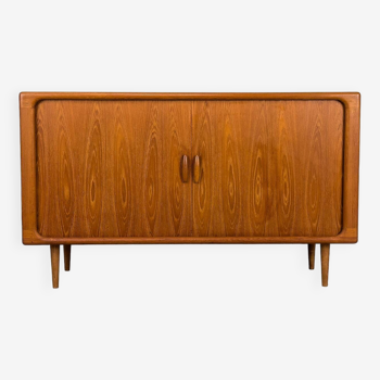 Danish Teak Sideboard with Tambour Doors from Dyrlund, 1970s