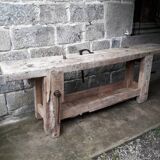Old in solid beech workbench 237 cm