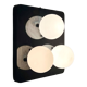 Unique 70s Lamp Wall Panel with Glossy Glass Spheres - Luxury Space Age Lighting