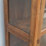 Old wooden cabinet display case with two doors