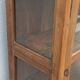 Old wooden cabinet display case with two doors