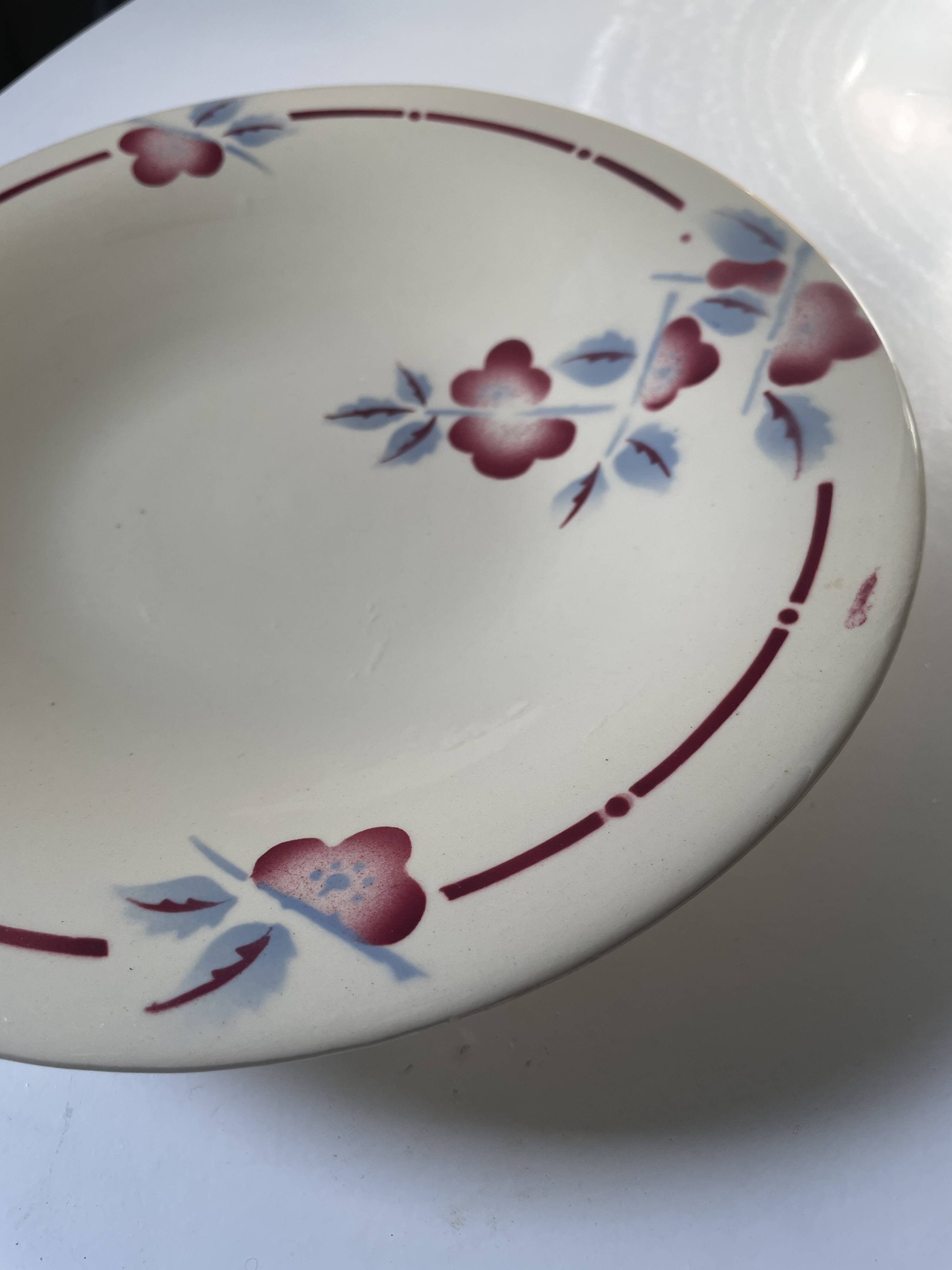 Ceranord St Amand pedestal plate model Nigeria 1920