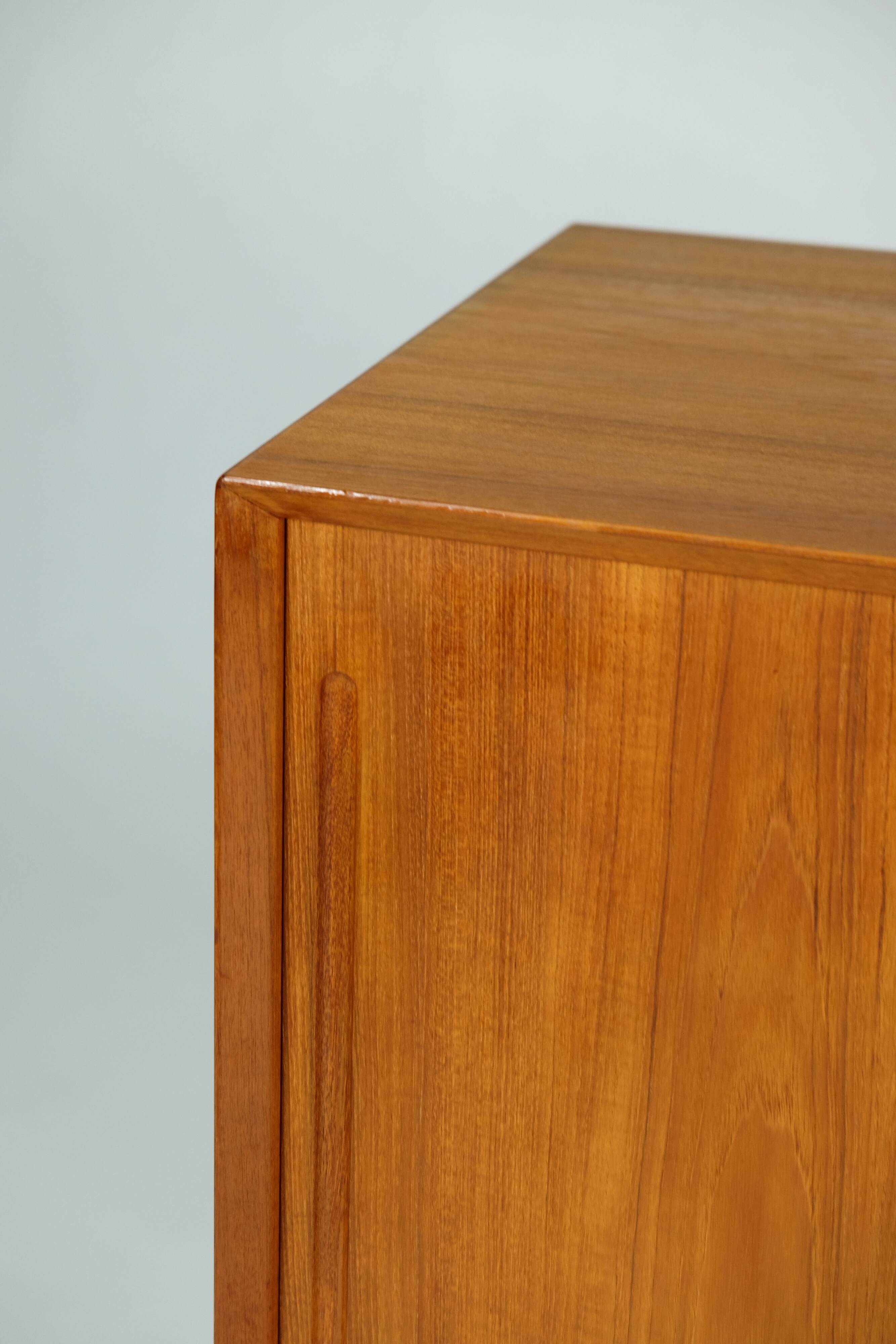 Vintage Danish Design Teak Kommode Sideboard by Christian Linneberg 1960s  Mid-Century