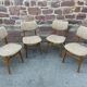 4 scandinavian chairs 1970