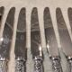 12 silver-plated metal table knives Boulenger LXV demi riche