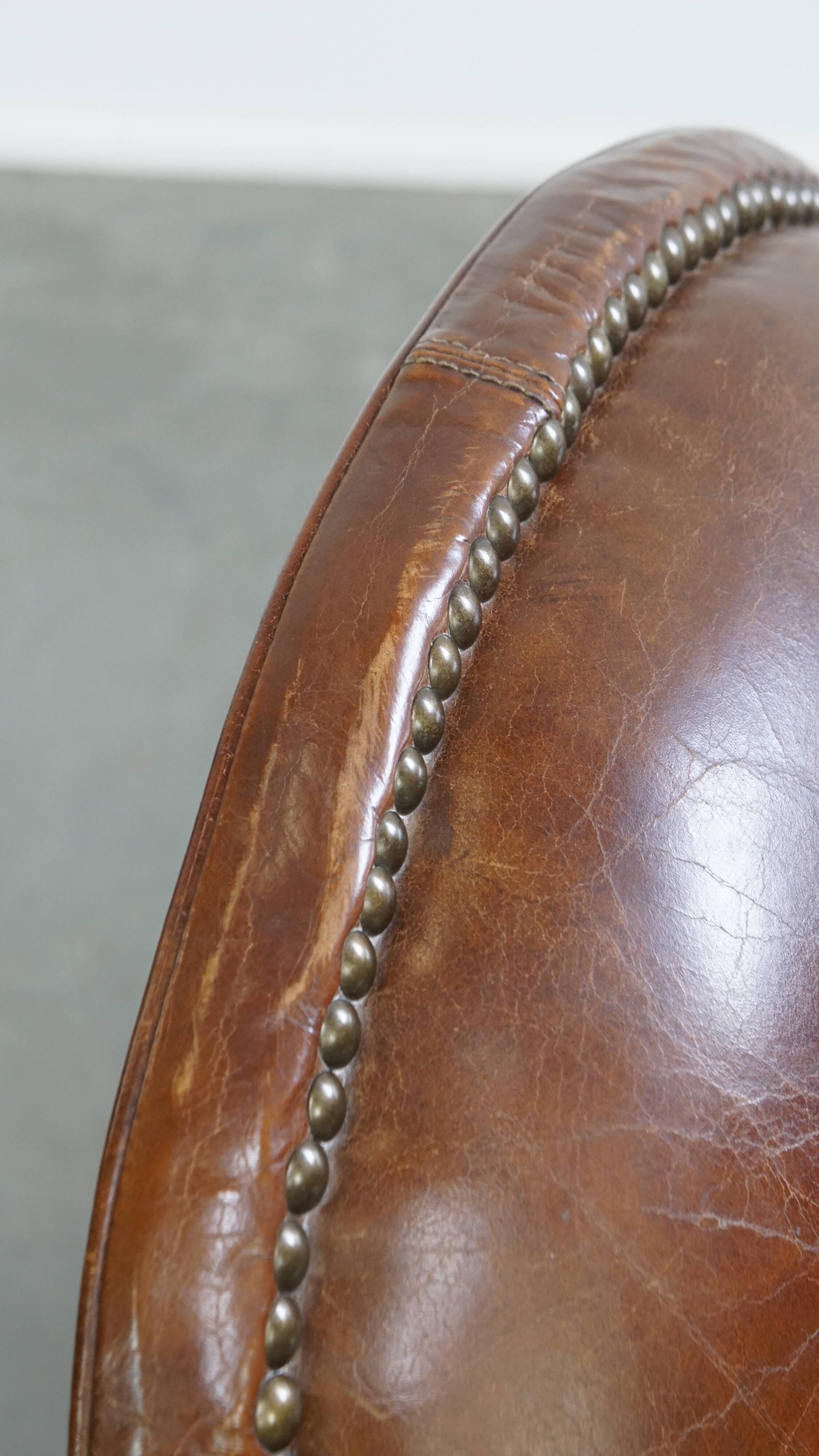 Cowhide Leather Design Armchair