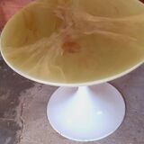 Tulip-shaped side table.