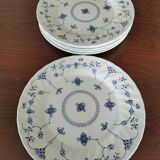 6 English dinner plates, Scandinavian decor