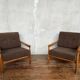 Pair of Scandinavian armchairs designed by Erik Wørtz for Möbel-Ikea, 1960.