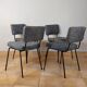 Set de 4 chaises design André Simard, édition Airborne, 1960