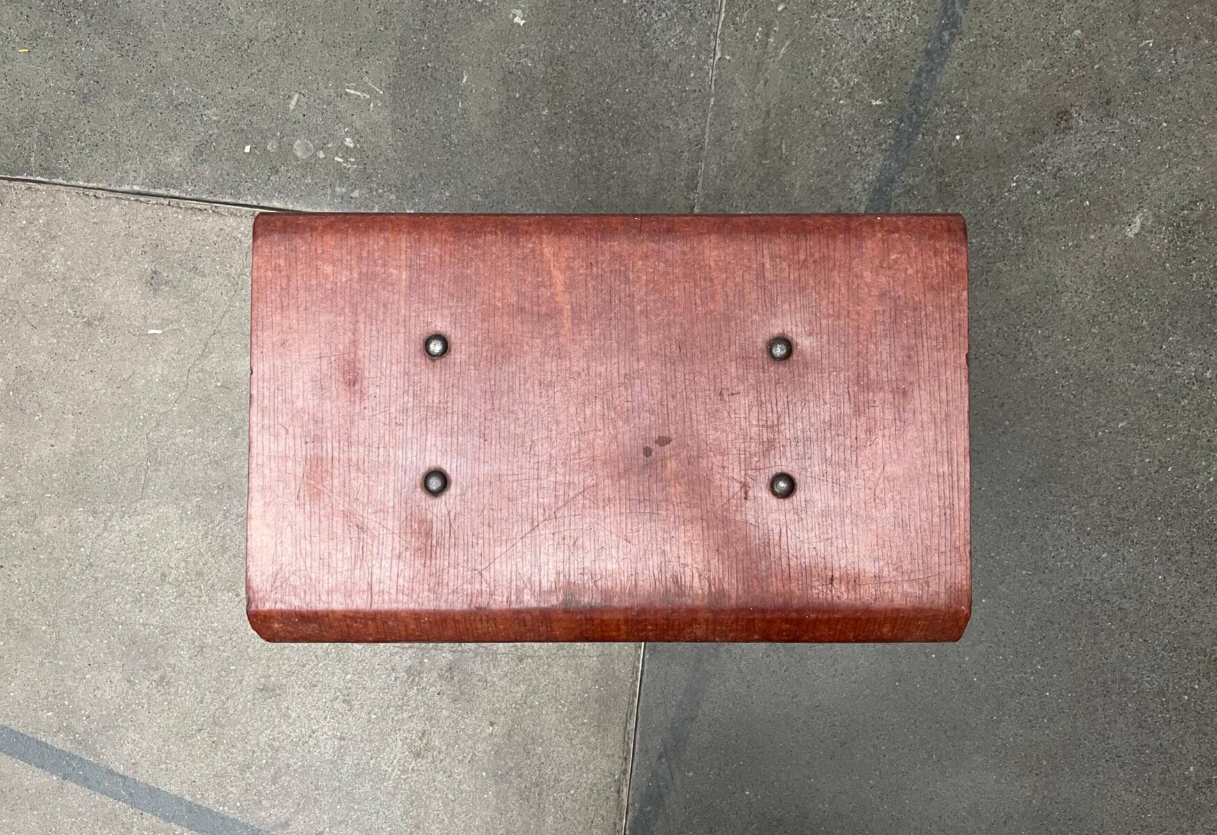 Minimalist stool in Pagwood mid-century, 1960s