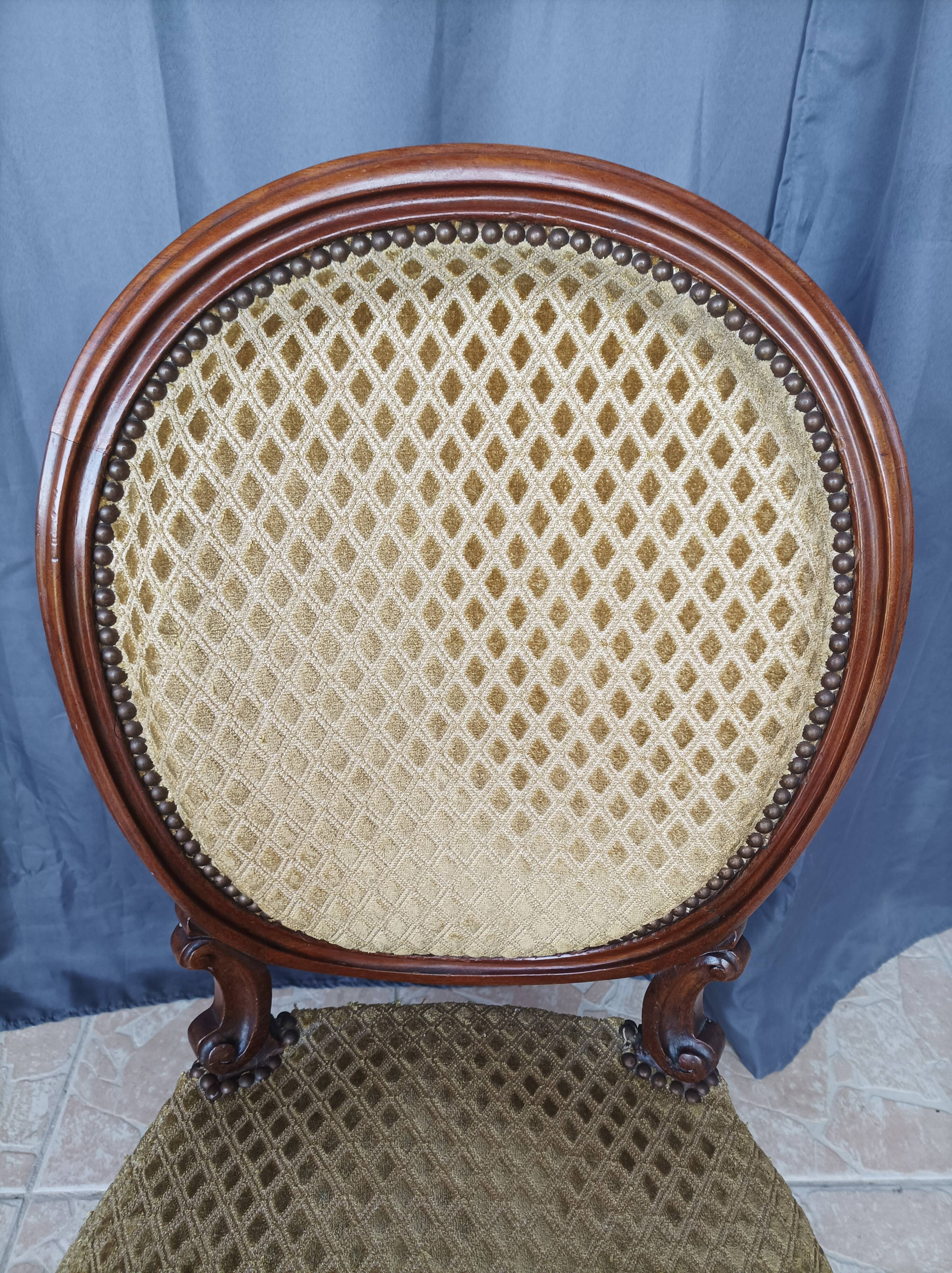 Louis XV mahogany chair