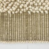 4x7 Army Green & Beige Modern Kilim Rug, 130x215Cm