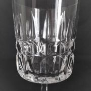 12 Art Deco wine glasses in cut crystal (in the style of Marignane Baccarat)