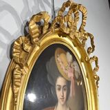 Important Pastel “The Girl with the Canary”, 19th century French school