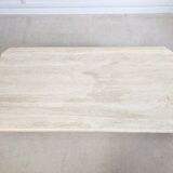 Rectangular travertine coffee table