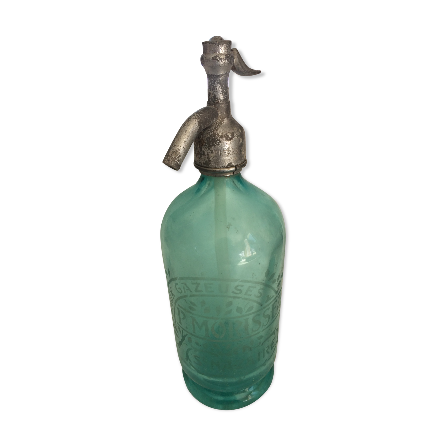 Blue siphon Seltz water