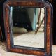 Miroir ancien Louis Philippe noir et marron