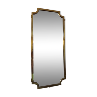 Brass art deco alcove mirror 1940 - 30x68cm