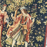 Hand-screen printed tapestry "concert of fountains"