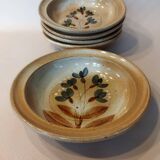 5 hollow plates Grès du Marais