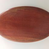 Vintage wooden travel mirror signed