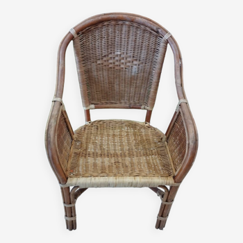 Rattan armchair