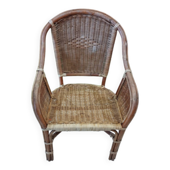 Rattan armchair