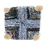 Moroccan stool Boucherouite