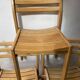 Series of 6 XXth chairs in varnished oak