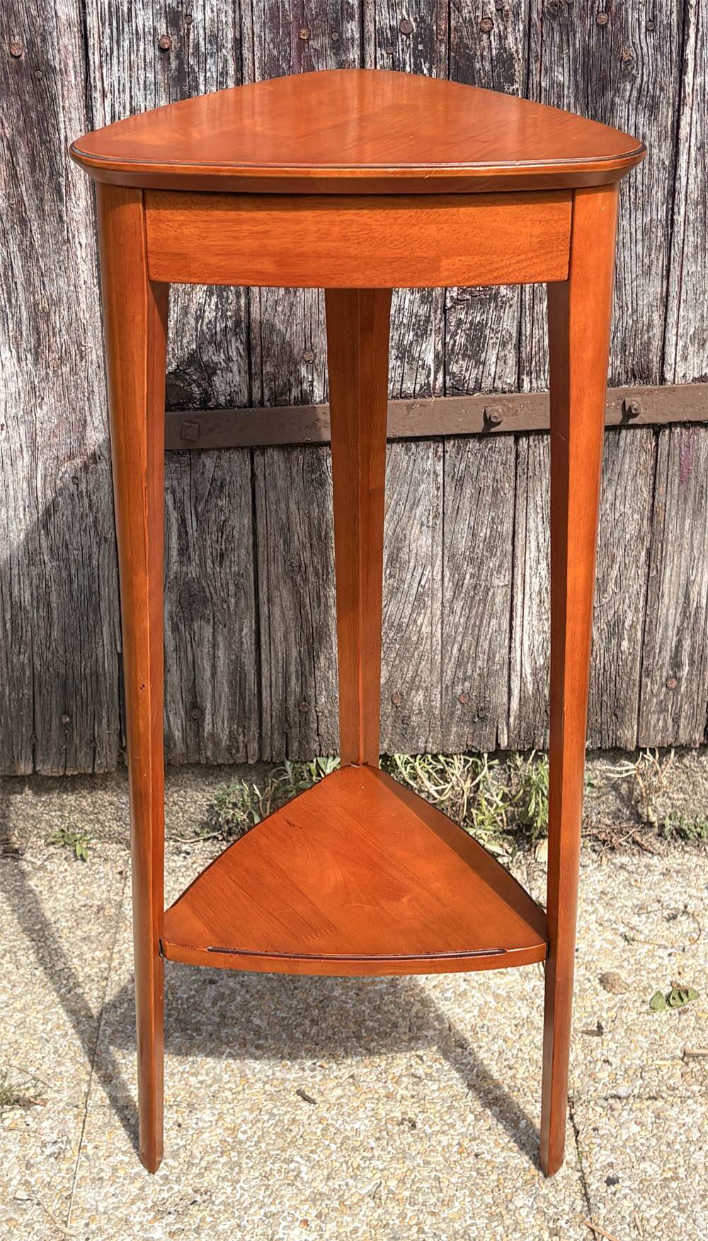 Guéridon d’angle Art déco en acajou, 1930