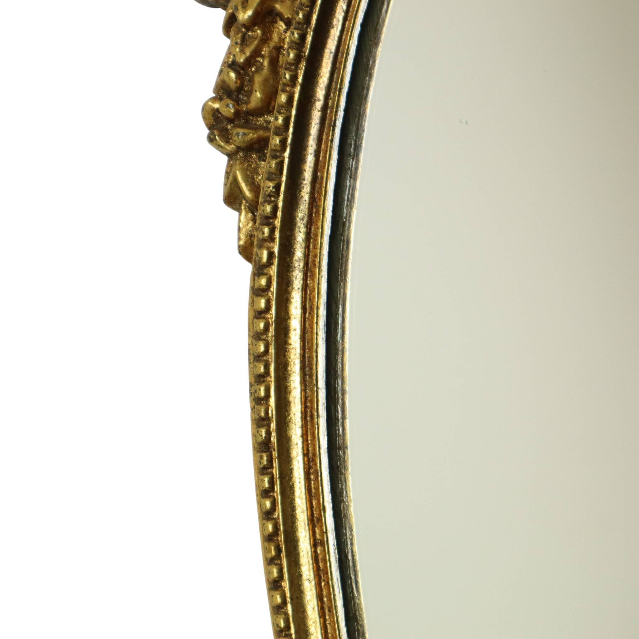Classic French Rococo Baroque Style Mirror Gold Resin 70cm
