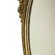 Miroir classique en résine dorée de style rococo baroque 70 cm