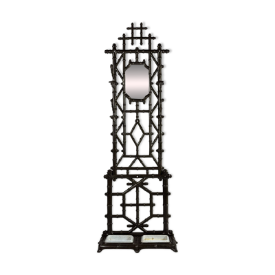 Porte-manteau en faux bambou en fonte vers 1890