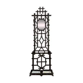 Faux bamboo coat rack cast iron ca. 1890