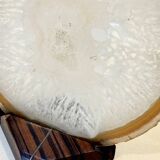 Agate slice on wooden base, 1970s, cabinet of curiosities