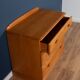 Vintage jentique solid ash chest of drawers
