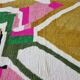 Traditional pure natural wool Berber rug size 100 x 200 cm