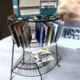 Etagère d'angle en fer forgé vintage